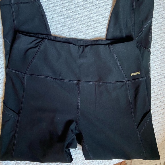 Black RBX leggings with transparent patches - Picture 2 of 5